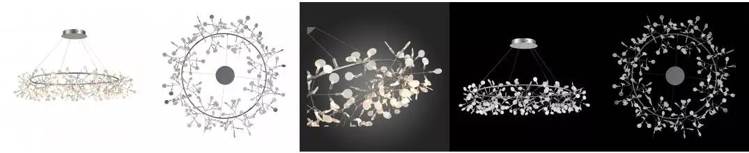 SL379.103.216 Люстра подвесная ST-Luce Серебристый/Белый LED 216*0,5W 3500K