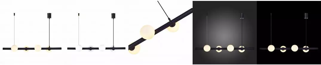 SL1185.403.04 Подвес ST-Luce Черный/Белый G9 LED 4*5W SL1185.403.04 Подвес ST-Luce Черный/Белый G9 LED 4*5W