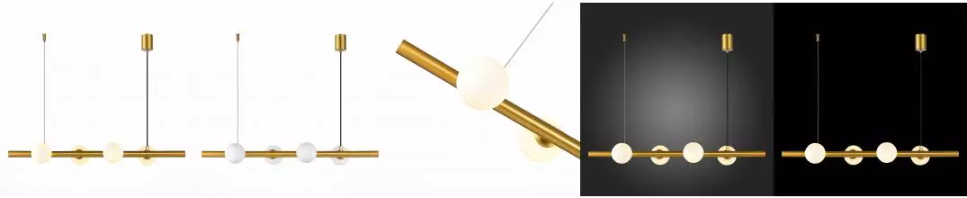 SL1185.203.04 Подвес ST-Luce Золотистый/Белый G9 4*5W SL1185.203.04 Подвес ST-Luce Золотистый/Белый G9 4*5W