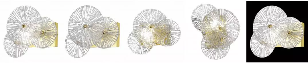 SL1657.201.01 Бра ST-Luce Золотистый/Прозрачный E14 1*40W