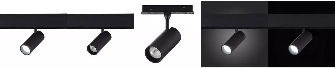 ST375.406.07 Магнитный трековый светильник SMART Черный LED 1*7W 2700K-6500K 630Lm Ra90 36° IP20 L10