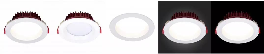 ST752.548.07 Светильник встр. Белый LED 1*7W 4000K 560Lm Ra80 100° IP44 D115xH47 100-240VV