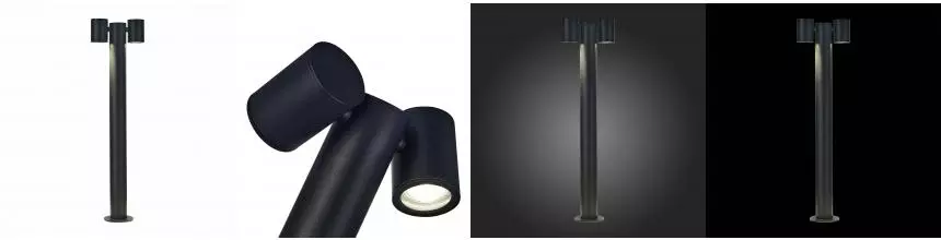 SL9003.405.02 Светильник уличный наземный ST-Luce Чёрный GU10 2*35W