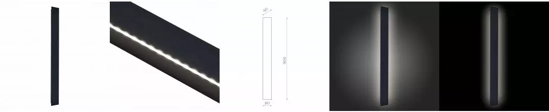 SL9511.411.01 Светильник уличный настенный ST-Luce Чёрный LED 1*24W 4000K