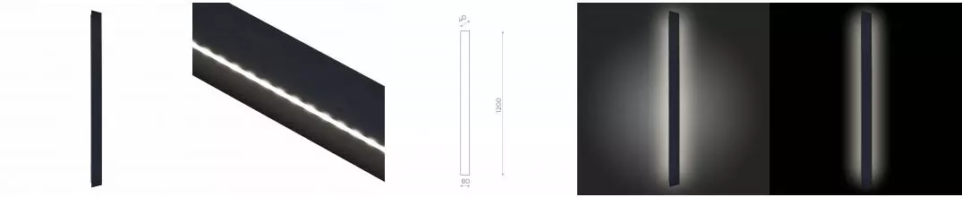 SL9511.421.01 Светильник уличный настенный ST-Luce Чёрный LED 1*29W 4000K