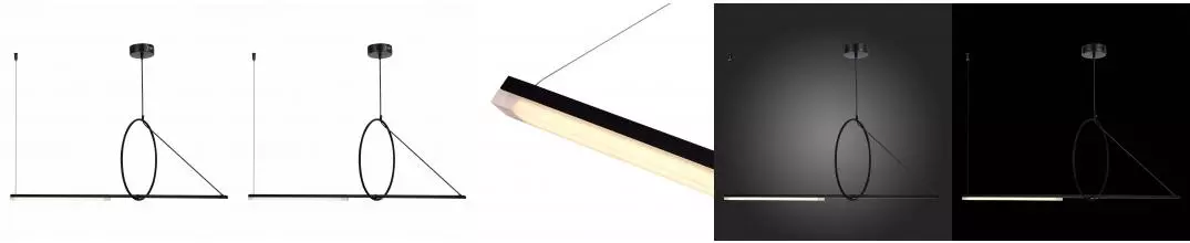 SL6113.403.01 Светильник подвесной ST-Luce Черный LED 1*12W 3000K