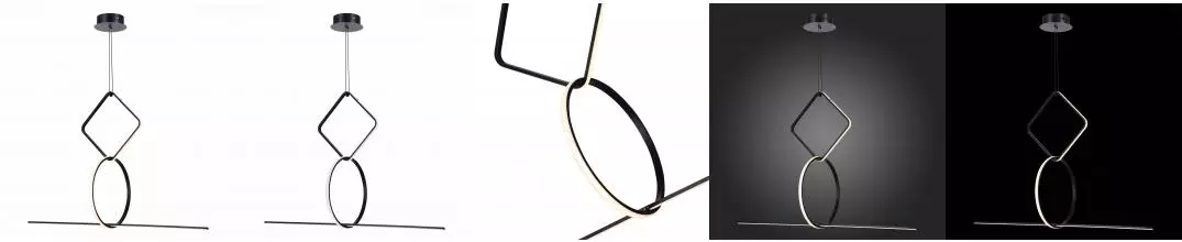 SL6113.453.01 Светильник подвесной ST-Luce Черный LED 1*50W 3000K