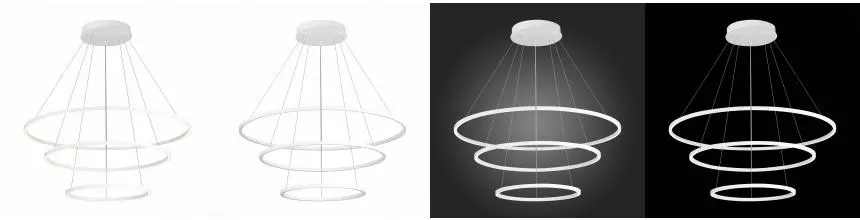 ST605.503.114 Cветильник подвесной SMART ST-Luce Белый/Белый LED 1*114W 2800-6500K