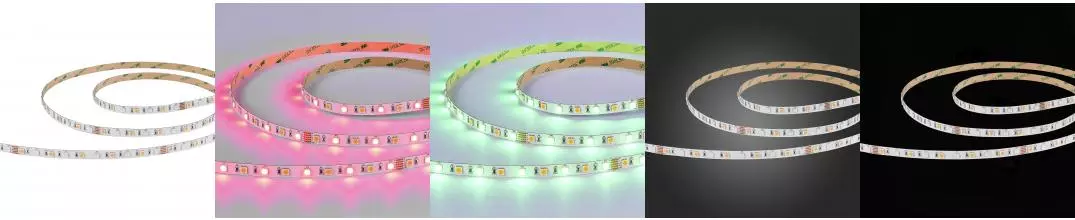 ST019.318.20RGBW Светодиодная лента SMD5050  - 17.28W/M 3000K+RGB 300Lm Ra>90 IP20 L1 000xW10xH- 24V