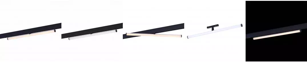 ST803.436.10 Магнитный трековый светильник Черный LED 1*10W 3000K 1 200Lm Ra>90 120° IP20 L604xW28xH