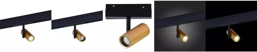 ST808.246.08 Магнитный трековый светильник Золотистый LED 1*8W 4000K 650Lm Ra>90 36° IP20 D42xH135 4