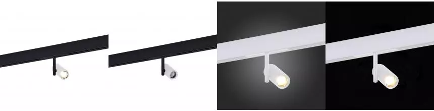 ST808.536.08 Магнитный трековый светильник Белый LED 1*8W 3000K 550Lm Ra>90 36° IP20 D42xH135 48VV