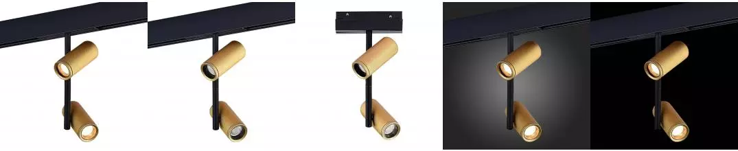 ST808.236.16 Магнитный трековый светильник Золотистый LED 1*16W 3000K 1 100Lm Ra>90 36° IP20 D45xH24