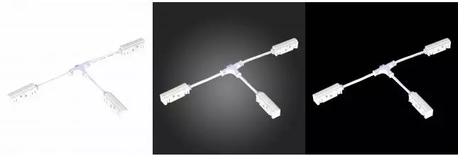 ST006.559.00 Коннектор питания T-образный для магнитного шинопровода ST-Luce Белый