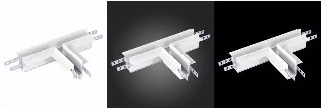 ST007.599.12 Коннектор T-образный для встраиваемого магнитного шинопровода под ГКЛ 12мм ST-Luce Белы