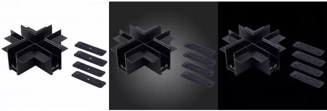 ST021.422.21 X- образный  встраиваемый соединитель Skyline 220 ST-Luce Черный