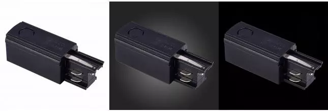 ST030.409.10L Левый Токоподвод для трехфазного шинопровода ST-Luce Черный