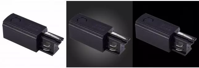 ST030.409.10R Правый Токоподвод для трехфазного шинопровода ST-Luce Черный