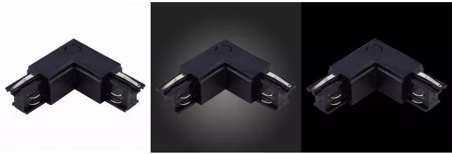 ST030.409.15L Угловой токоподвод левый для трехфазного шинопровода ST-Luce Черный