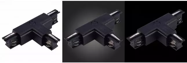 ST030.409.16L1 Т-образный токоподвод левый 1 для трехфазного шинопровода ST-Luce Черный