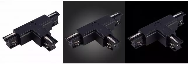 ST030.409.16R1 Т-образный токоподвод правый 1 для трехфазного шинопровода ST-Luce Черный