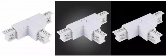 ST030.509.16L1 Т-образный токоподвод левый 1 для трехфазного шинопровода ST-Luce Белый