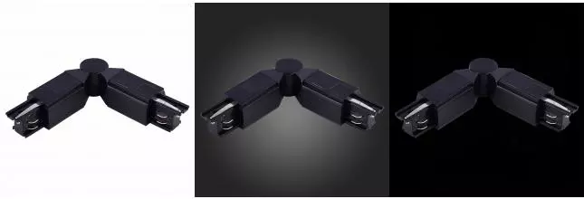 ST030.409.18 Поворотный угол для трехфазного шинопровода ST-Luce Черный