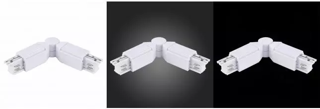 ST030.509.18 Поворотный угол для трехфазного шинопровода ST-Luce Белый