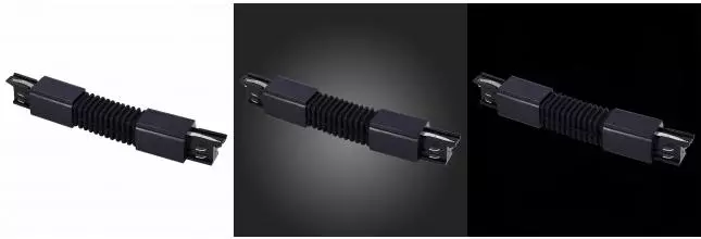 ST030.409.19 Гибкий угол  для трехфазного шинопровода ST-Luce Черный