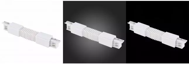 ST030.509.19 Гибкий угол  для трехфазного шинопровода ST-Luce Белый