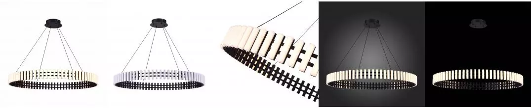 SL6203.403.50 Люстра подвесная ST-Luce Черный/Белый LED 1*50W 3000K