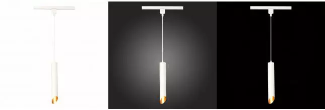 ST152.516.01 Светильник трековый Белый GU10 1*50W IP20 D60xH400 220V Без ламп