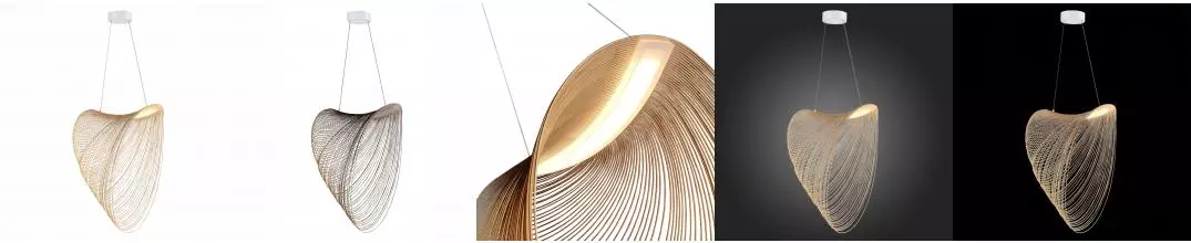 SL6900.503.32 Светильник подвесной ST-Luce Белый/Древесный LED 1*32W 4000K