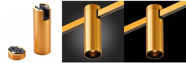 ST810.206.05 Магнитный трековый светильник FARM Золотистый LED 1*5W 3000K 230Lm Ra90 60 IP20 D35xH11 ST810.206.05 Магнитный трековый светильник FARM Золотистый LED 1*5W 3000K 230Lm Ra90 60 IP20 D35xH11