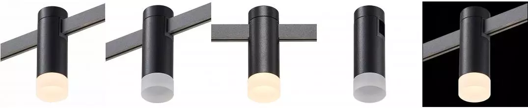 ST812.406.03 Магнитный трековый светильник FARM Черный LED 1*3W 3000K 91Lm Ra90 120 IP20 D29xH90 24V