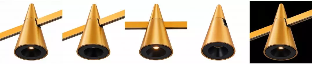 ST813.206.05 Магнитный трековый светильник FARM Золотистый LED 1*5W 3000K 272Lm Ra90 60 IP20 D70xH11 ST813.206.05 Магнитный трековый светильник FARM Золотистый LED 1*5W 3000K 272Lm Ra90 60 IP20 D70xH11