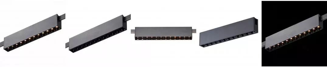 ST816.406.12 Магнитный трековый светильник FARM Черный LED 1*12W 3000K 609Lm Ra90 40 IP20 L232xW24xH
