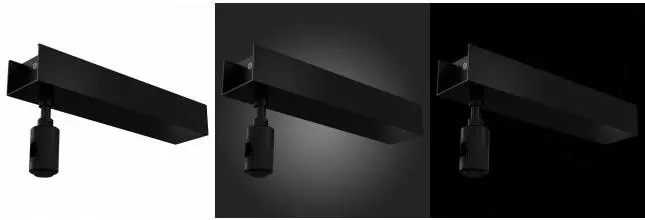 ST026.409.00 Потолочное основание для блока питания с вводом питания ST-Luce Черный