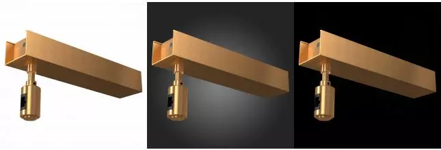 ST026.209.00 Потолочное основание для блока питания с вводом питания ST-Luce Золотистый