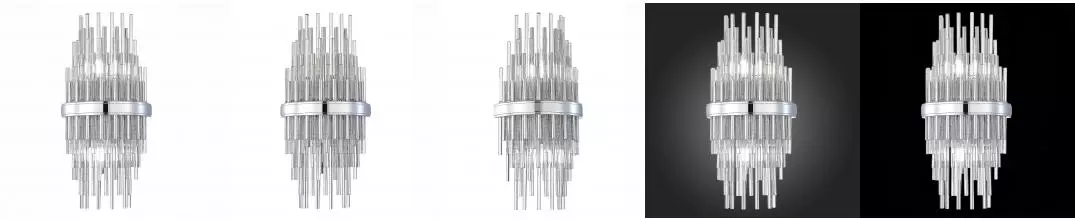 SL1628.101.02 Бра ST-Luce Хром/Прозрачный, Хром E14 2*40W · Teramo, St Luce, SL1628.101.02