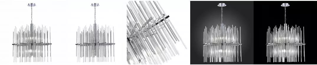 SL1628.103.08 Люстра подвесная ST-Luce Хром/Прозрачный, Хром E14 8*40W · Teramo, St Luce, SL1628.103.08