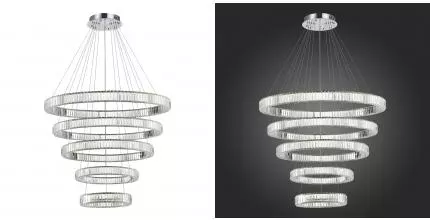 SL1622.113.05 Люстра подвесная ST-Luce Хром/Прозрачный LED 1*285W 4000K