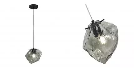 SL1175.403.01 Светильник подвесной ST-Luce Чёрный/Серо-зелёный E14 1*40W