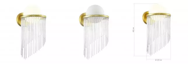 SL1511.201.01 Бра ST-Luce Золотистый/Белый E27 1*60W