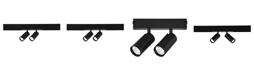 ST660.486.20 Светильник трек. SMART Черный LED 2*10W 2700K-6000K 1 440Lm Ra90 36° IP20 D50xH41 220V