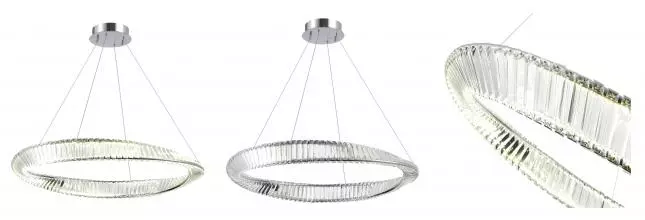 SL6204.121.01 Светильник подвесной ST-Luce Хром/Прозрачный LED 1*58W 4000K