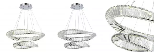 SL6204.101.02 Светильник подвесной ST-Luce Хром/Прозрачный LED 1*52W 4000K