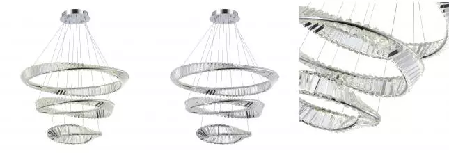 SL6204.101.03 Светильник подвесной ST-Luce Хром/Прозрачный LED 1*97W 4000K