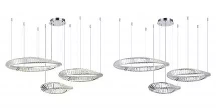 SL6204.111.03 Светильник подвесной ST-Luce Хром/Прозрачный LED 1*97W 4000K