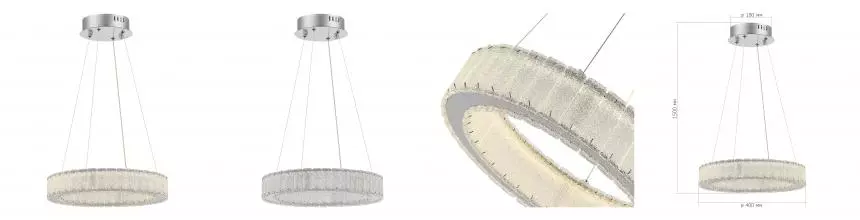 SL6008.103.01 Люстра подвесная ST-Luce Хром/Хром LED 1*20W 3000K · Latozzo, St Luce, SL6008.103.01